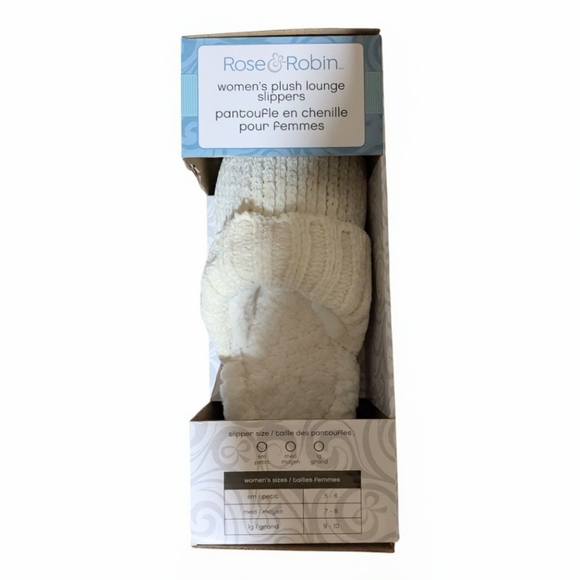 NEW Rose & Robin Chenille Slippers - Picture 5 of 5